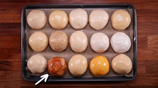 1 Dough vs 15 Glazes  Which One do You Like Most [upl. by Apilef]