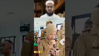 Lady officer ki tilawat ❤️ islamicvideo tilawat ytshorts abdullahahmad [upl. by Aerdnahc]