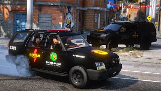 INDIVIDUOS ARMADOS REAGEM A ABORDAGEM DA ROTAM  GTA 5 POLICIAL [upl. by Patterman]