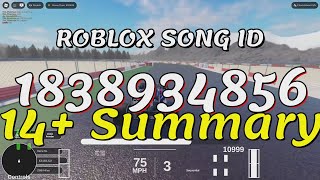 14 Summary Roblox Song IDsCodes [upl. by Rider]