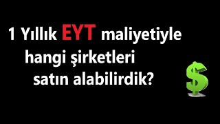 1 yıllık devasa EYT maliyetiyle hangi şirketleri alabilirdik Emekliye zam mümkün mü [upl. by Enidlarej]