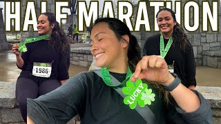 I RAN MY FIRST HALF MARATHON How to start Training and RACE DAY TIPS [upl. by Alfie]