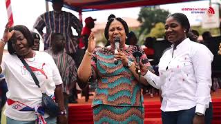 AkufoAddo Rebecca in the Adentan Constituency on Friday to campaign for Vice President Dr Bawumia [upl. by Eveleen239]