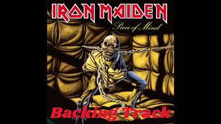 IRON MAIDEN  The Trooper GUITAR Backing Track Original Track [upl. by Aicissej]