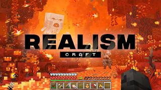 RealismCraft 14  The Most Realistic Minecraft Nether Experience Ever [upl. by Kcinnay]