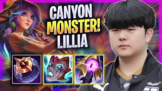 CANYON IS A MONSTER WITH LILLIA  GEN Canyon Plays Lillia JUNGLE vs Brand  Season 2024 [upl. by Felice]