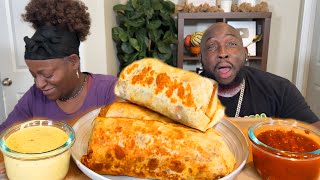 DONISHA MADE US SPAGHETTI BURRITOS MUKBANG EATING SHOW [upl. by Nerty]