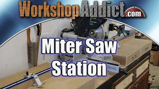 Miter Saw Station with Drawers using Kreg Trak and Stop System [upl. by Muller]