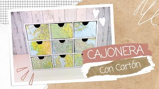 Como hacer CAJONERA con CARTÓN Reciclado  Mueble de CARTÓN  Ecobrisa [upl. by Demetria]