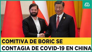 Boric se reúne con Xi Jinping en China y su comitiva se contagia de Covid19 [upl. by Odraleba]