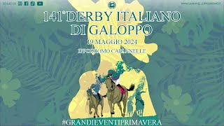 CAPANNELLE LIVE STREAMING 141° DERBY ITALIANO DI GALOPPO 19 MAGGIO 2024 [upl. by Wivinah563]