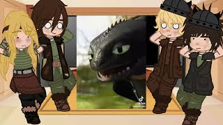 HTTYD Past React To Future  Gacha reacts How To Train Your Dragon [upl. by Otilesoj]