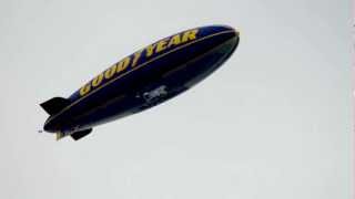 Goodyear Blimp leaving Williamsport PA Little League World Series [upl. by Laroc598]