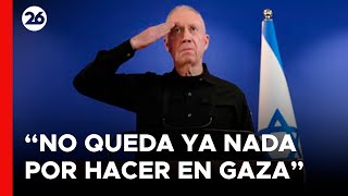 Según el ex ministro de Defensa de Israel quotNo queda nada por hacer en Gazaquot [upl. by Ahs44]