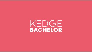 KEDGE Bachelor  Bac 3 en management [upl. by Nylorahs]