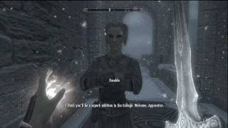 Skyrim  Join the Mages Guild College  Gatekeeper Achievement Trophy Guide [upl. by Devina794]