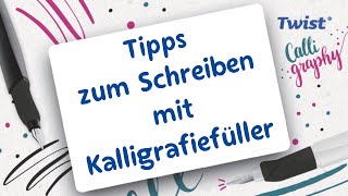 Deine ersten Schritte in der Kalligrafie Schreibübungen amp florale Akzente für Karten [upl. by Anhej387]