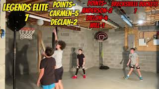 Legends Elite vs Brecksville Buckets game 2 INSANE BASKETBALL LEAGUE [upl. by Aleka431]