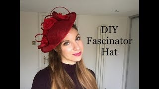 How to make a Fascinator Headpiece DIY Disc Hat  Millinery Craft making tutorial [upl. by Hitchcock]