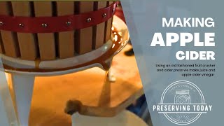 Making Apple Cider Using a Fruit Crusher and Cider Press [upl. by Anik162]