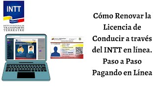 Cómo Renovar Licencia de Conducir en Venezuela desde casa 2022 INTT CARALBERZ [upl. by Luwana256]