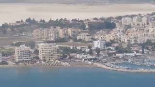 Landing at Larnaca Airport Cyprus [upl. by Enneyehc780]