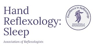 Hand Reflexology Sleep [upl. by Ymmit]