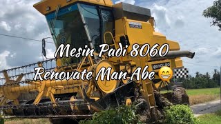 MESIN PADI 8060 MAN ABE NEW HOLLAND PIDA 3 HJ ABU BAKAR [upl. by Hocker]