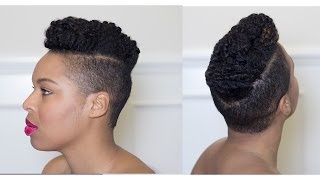 Natural Hairstyle  Quick Easy Updo  Protective Style [upl. by Marleah908]