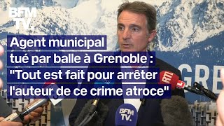 La réaction du maire écologiste de Grenoble Éric Piolle après la mort dun agent municipal [upl. by Nahor]