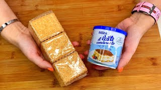 Hai BISCOTTI e LATTE CONDENSATO fai questa ricetta in 5 minuti ricette facili e veloci [upl. by Irac]