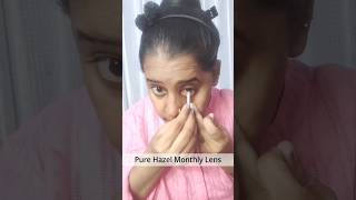 Pure Hazel Monthly Lens makeup shorts short trending youtubeshorts rexworld hack youtube [upl. by Yellehs]