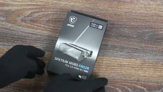 MSI SPATIUM M580 PCIe 50 NVMe M2 FROZR SSD Unboxing and Install [upl. by Anairam108]