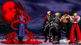 KOF Mugen Corpse Goenitz vs KOF Bosses Team [upl. by Drallim234]