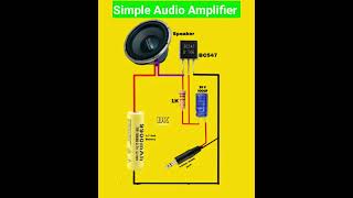 bc547 transistor se emplifier kaise banaye amplifier shorts electronic amplifier electric [upl. by Gnehs]