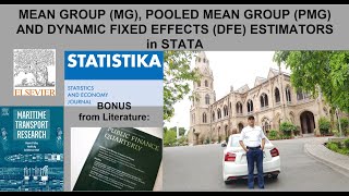 MEAN GROUP MG POOLED MEAN GROUP PMG amp DYNAMIC FIXED EFFECTS DFE ESTIMATORS IN STATA [upl. by Ahsieit]