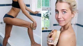 How To Dry Body Brush For Beautiful Smooth Skin [upl. by Euqinim]