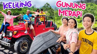 KELILING GUNUNG MERAPI PAKE MOBIL JIP MERAH  PART 1  CnX Tour De Jawa  Vlog Liburan [upl. by Yenattirb]