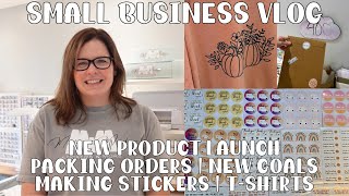 New Product Launch  Packing Orders  Making Stickers  Small Business VLOG  Studio VLOG 016 [upl. by Vitus]