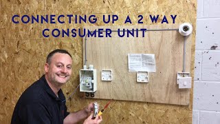 Connecting a Final Circuit in a 2 Way Crabtree Consumer Unit Fuse Board [upl. by Isidro]