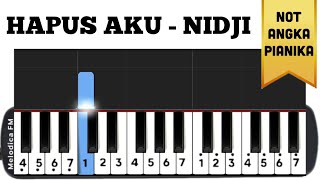 Hapus Aku  Nidji Buang semua puisi Not angka pianika  Easy Pianika Tutorial [upl. by Faxan]