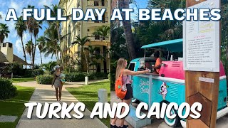 TURKS AND CAICOS VLOG  Our Second Day at Beaches Resort [upl. by Ahsienar]