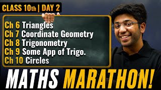 Class 10th Maths Marathon  CH 6 to CH 10 🔥  Shobhit Nirwan [upl. by Bettine]