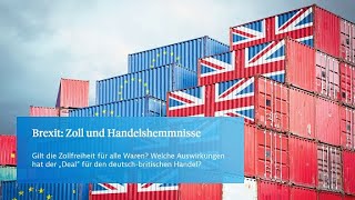 Brexit Zoll und Handelshemmnisse [upl. by Anatol156]