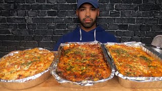 ASMR LASAGNE  ALFREDO CHICKEN PENNE MUKBANG [upl. by Aramas]