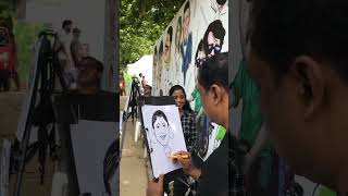 ഹാസ്യചിത്രരചന Live caricature drawing [upl. by Alad777]