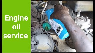 Auto rickshaw BS4 Ape City Auto Engine oil change video Oil filter amp oil changed RK Win Ulagam 😎 [upl. by Yartnoed]