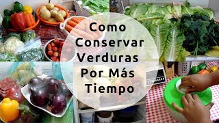 Como Conservar Verduras por mas Tiempo  Ahorra Tiempo En La Cocina  Erika Blop [upl. by Suoirred]