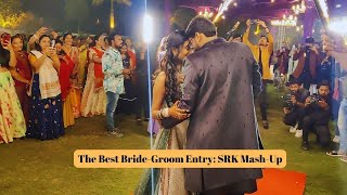 Best BrideGroom Entry Dance  SRK MashUp  Wedding Choreography By Shruti Trivedi [upl. by Alegnaed]