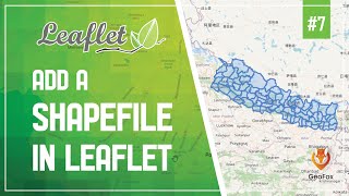 Leaflet JS Tutorial  Add Shapefile In Leaflet  Leaflet Series  GeoFox  Leaflet 7 [upl. by Aible758]